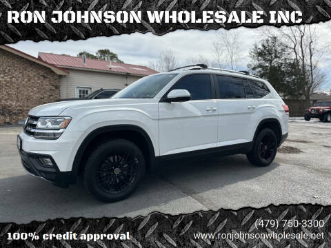 2019 Volkswagen Atlas for sale at RON JOHNSON WHOLESALE INC in Springdale AR