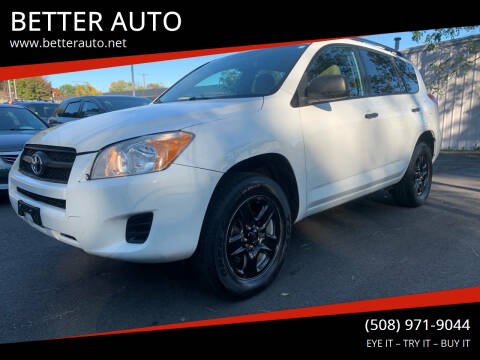 2011 Toyota RAV4 for sale at BETTER AUTO in Attleboro MA