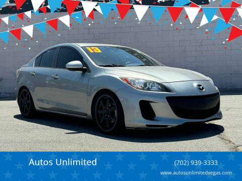 2013 Mazda MAZDA3 for sale at Autos Unlimited in Las Vegas NV