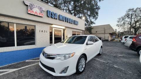 2013 Toyota Camry Hybrid for sale at M & M USA Motors INC in Kissimmee FL