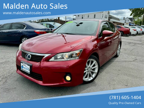 2013 Lexus CT 200h for sale at Malden Auto Sales in Malden MA