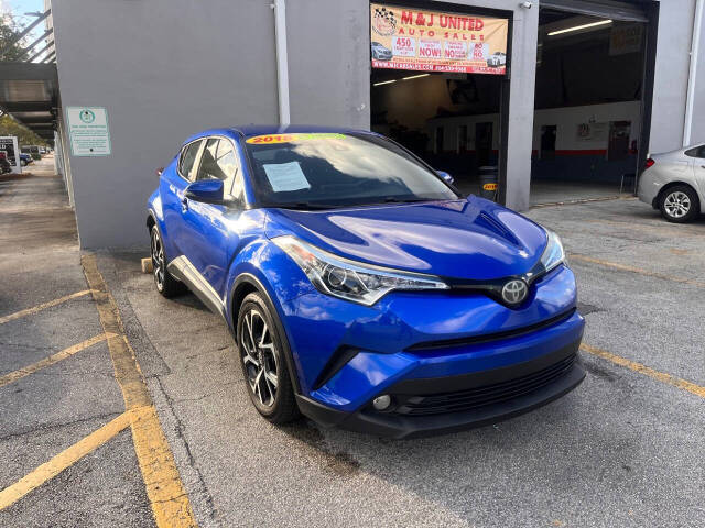 2018 Toyota C-HR for sale at M & J UNITED AUTO SALES in LAUDERDALE LAKES, FL