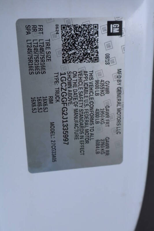 2018 Chevrolet Express 3500