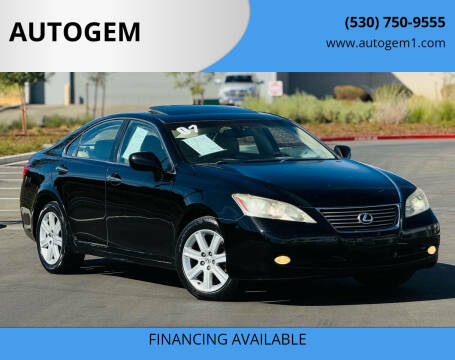 2007 Lexus ES 350 for sale at AUTOGEM in Davis CA