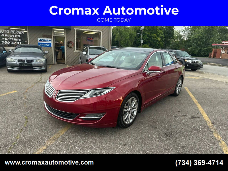 2013 Lincoln MKZ for sale at Cromax Automotive in Ann Arbor MI