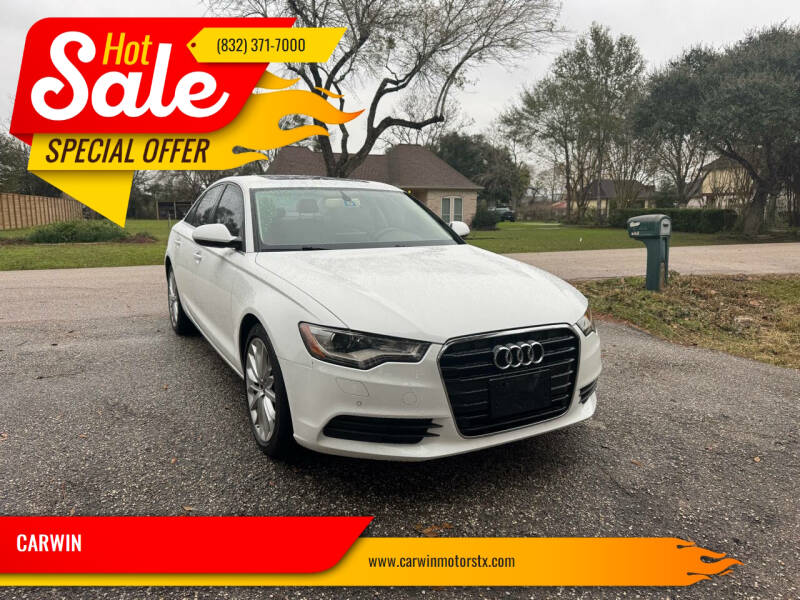 2014 Audi A6 for sale at CARWIN in Katy TX