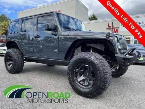 2016 Jeep Wrangler Unlimited for sale at OPEN ROAD MOTORSPORTS in Lynnwood WA