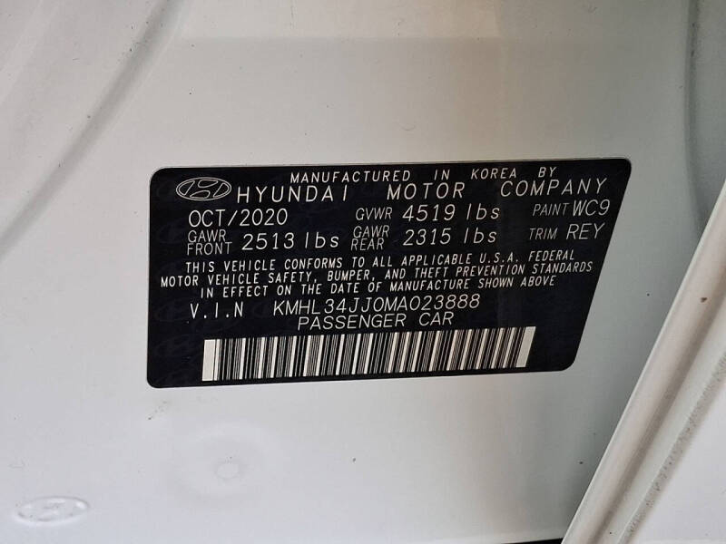 2021 Hyundai Sonata Hybrid SEL