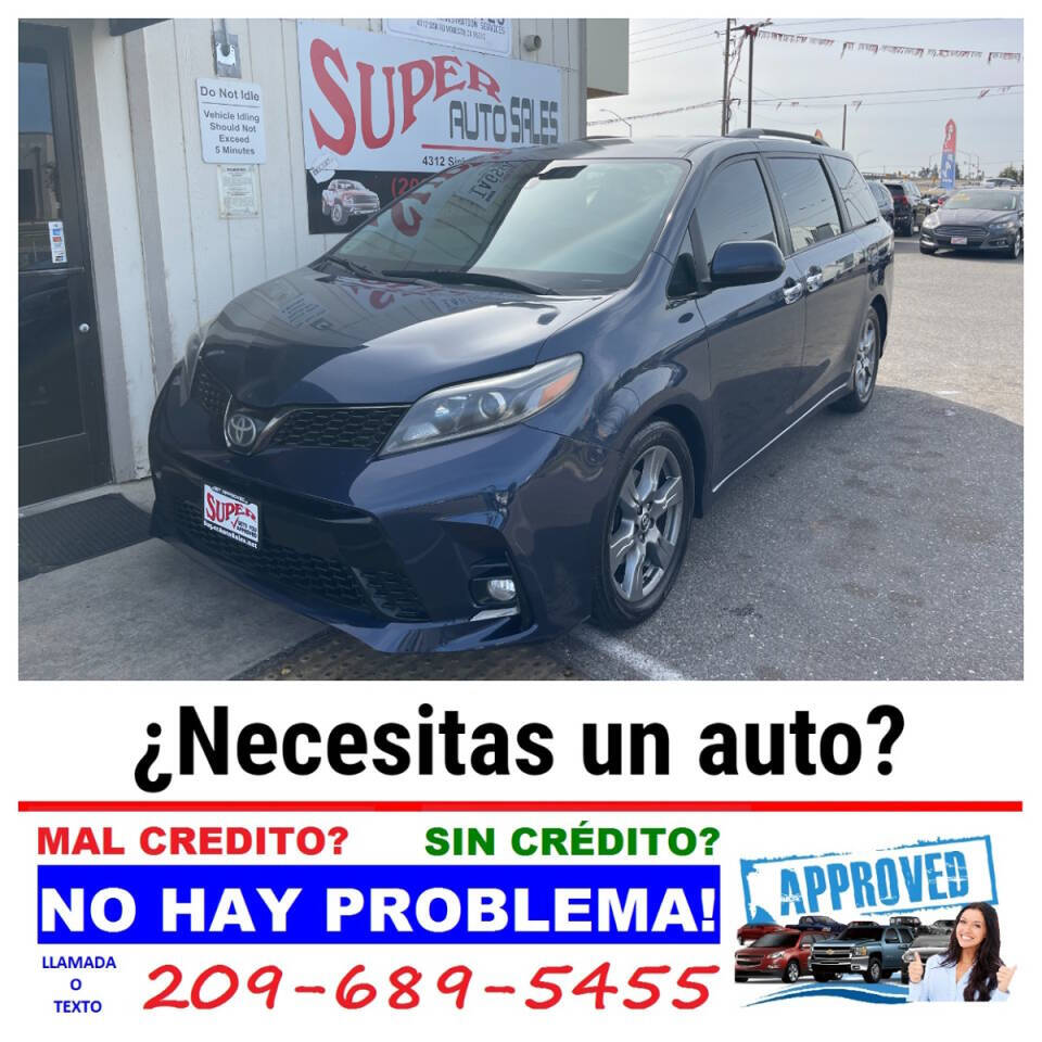 2018 Toyota Sienna for sale at Super Auto Sales Modesto in Modesto, CA