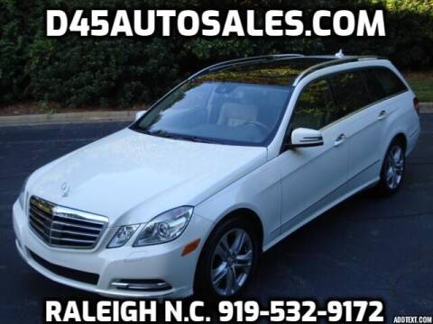 2011 Mercedes-Benz E-Class for sale at D45 Auto Brokers in Raleigh NC
