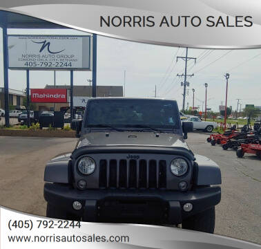 2016 Jeep Wrangler Unlimited for sale at NORRIS AUTO SALES in Oklahoma City OK