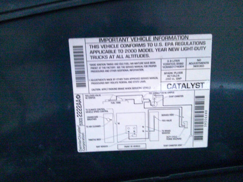 2000 Dodge Ram Van 1500