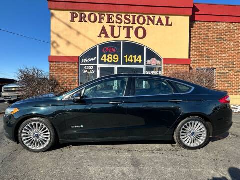 2014 Ford Fusion Hybrid for sale at Professional Auto Sales & Service in Fort Wayne IN