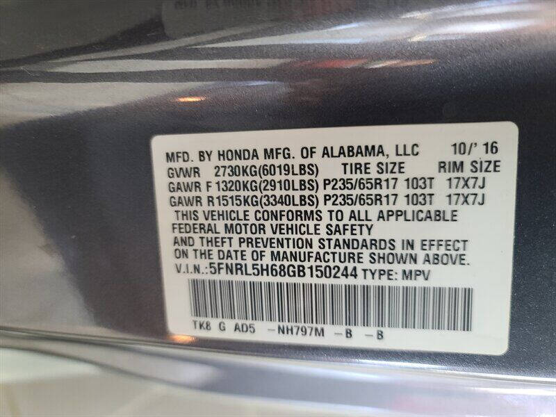 2016 Honda Odyssey EX-L