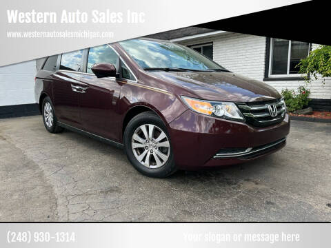 2014 Honda Odyssey for sale at Western Auto Sales Inc in Farmington Hills MI