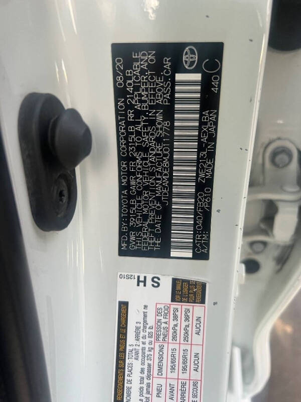 2021 Toyota Corolla Hybrid LE