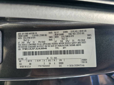 2018 Ford Escape Titanium