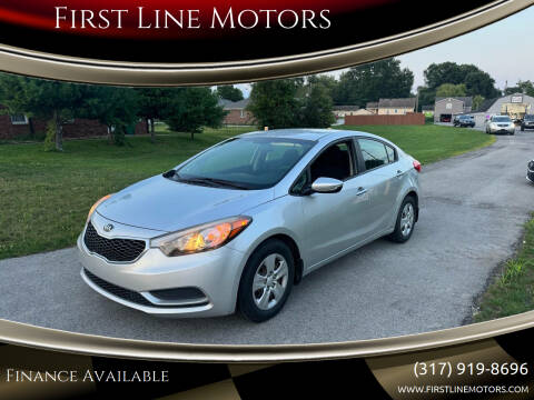 2014 Kia Forte for sale at First Line Motors in Brownsburg IN