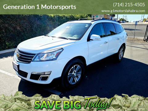 2016 Chevrolet Traverse for sale at Generation 1 Motorsports in Whittier CA