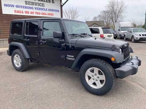 2017 Jeep Wrangler Unlimited for sale at H & G AUTO SALES LLC in Princeton MN