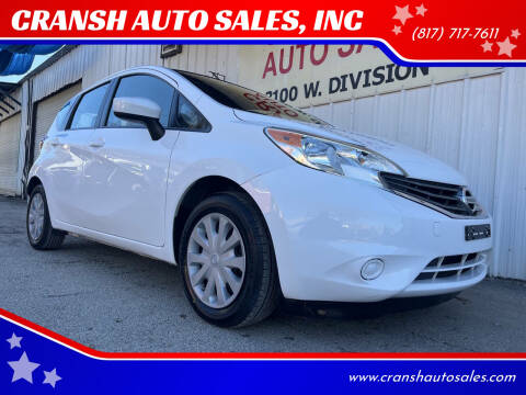 2016 Nissan Versa Note for sale at CRANSH AUTO SALES, INC in Arlington TX