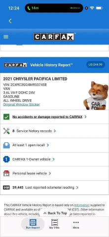 2021 Chrysler Pacifica Limited
