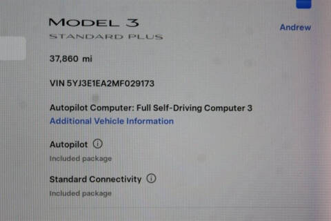 2021 Tesla Model 3 Standard Range Plus