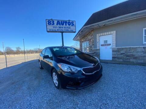 2016 Kia Forte for sale at 83 Autos in York PA