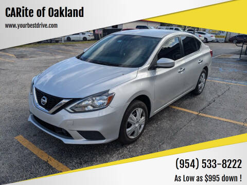 2018 Nissan Sentra for sale at CARite of Oakland in Oakland Park FL