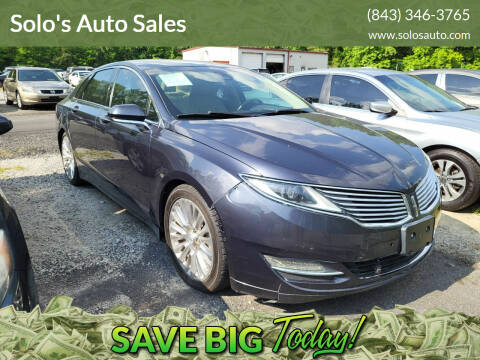 2013 Lincoln MKZ for sale at Solo's Auto Sales in Timmonsville SC