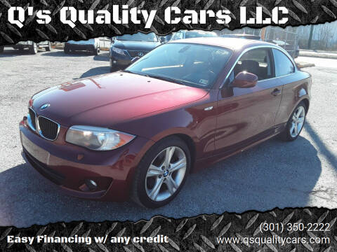 2013 BMW 1 Series for sale at Q's Quality Cars LLC in Capitol Heights MD