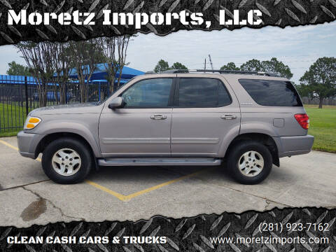 2002 Toyota Sequoia for sale at Moretz Imports, LLC in Spring TX