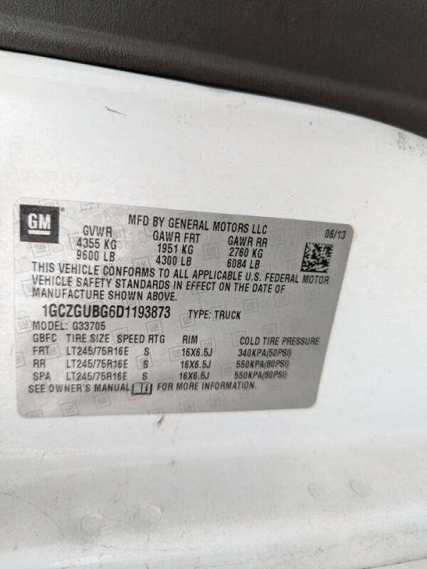 2013 Chevrolet Express 3500