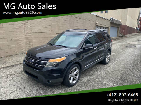 2014 Ford Explorer for sale at MG Auto Sales in Pittsburgh PA