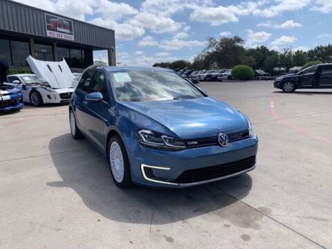 2016 Volkswagen e-Golf for sale at KIAN MOTORS INC in Plano TX