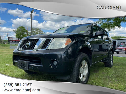 2008 Nissan Pathfinder for sale at Car Giant in Pennsville NJ