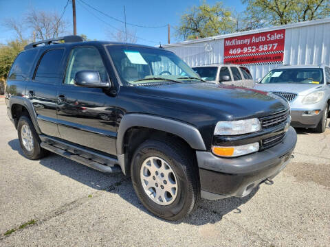 2002 Chevrolet Tahoe for sale at McKinney Auto Sales in Mckinney TX