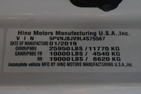 2020 Hino 258/268