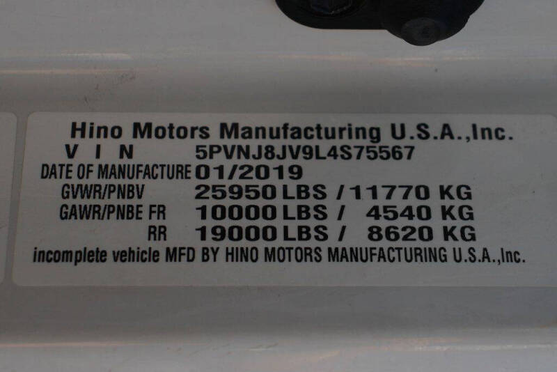 2020 Hino 258/268