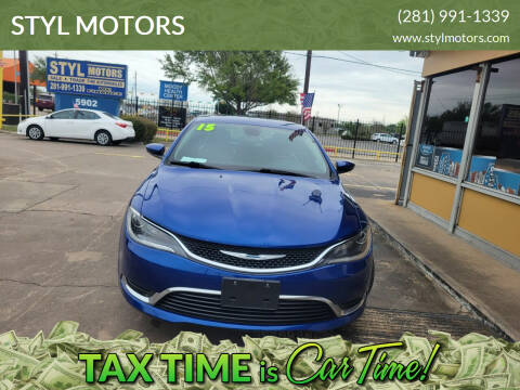 2015 Chrysler 200 for sale at STYL MOTORS in Pasadena TX