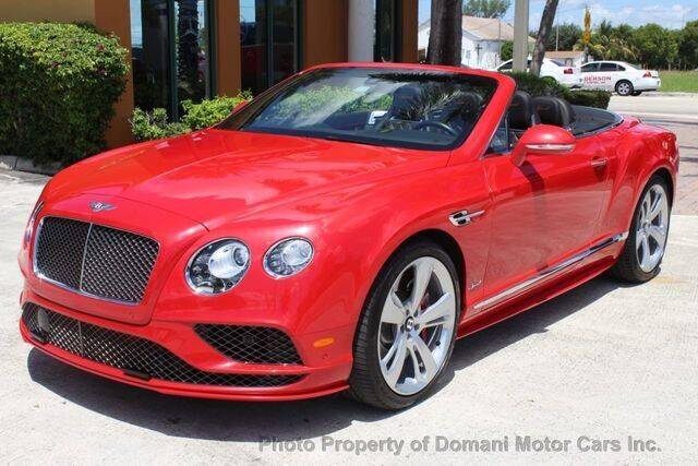 2016 Bentley Continental for sale at Domani Motors in Deerfield Beach FL