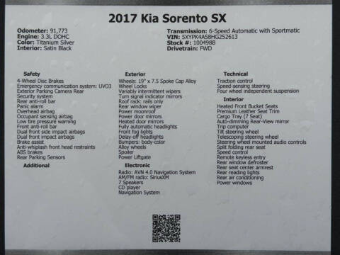2017 Kia Sorento