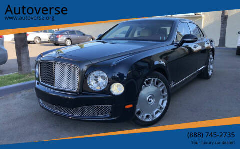 2012 Bentley Mulsanne for sale at Autoverse in La Habra CA