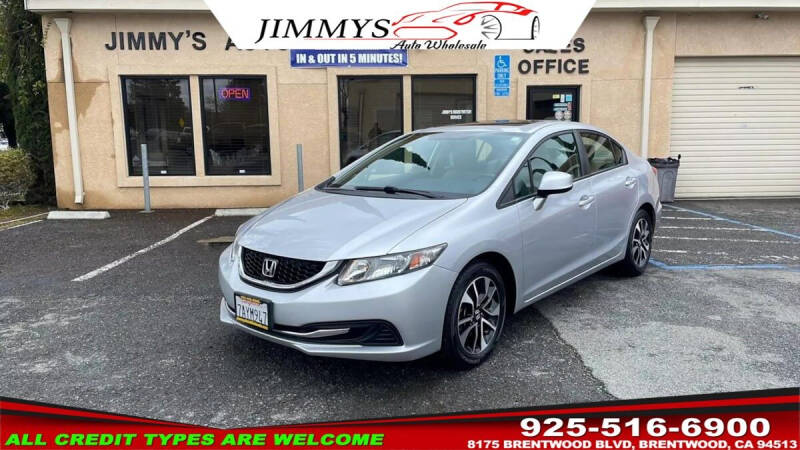 2013 Honda Civic for sale at JIMMY'S AUTO WHOLESALE in Brentwood CA