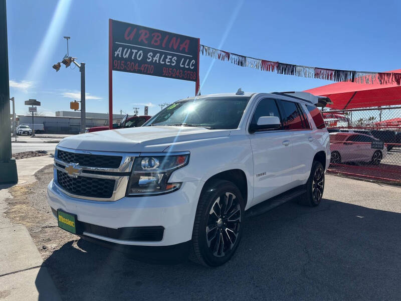 2016 Chevrolet Tahoe for sale at URBINA AUTO SALES, LLC. in El Paso TX