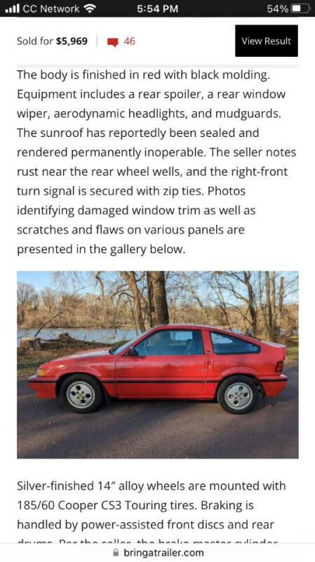 1986 Honda Civic CRX Si