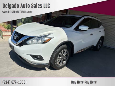 2015 Nissan Murano for sale at Delgado Auto Sales LLC in Grand Prairie TX