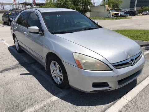 2007 Honda Accord for sale at MIAMI AUTO LIQUIDATORS in Miami FL