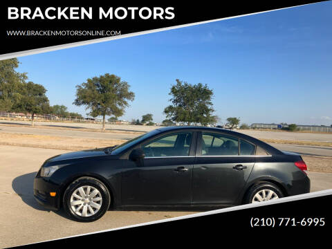 2011 Chevrolet Cruze for sale at BRACKEN MOTORS in San Antonio TX