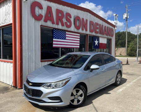 2017 Chevrolet Cruze for sale at Cars On Demand 2 in Pasadena TX